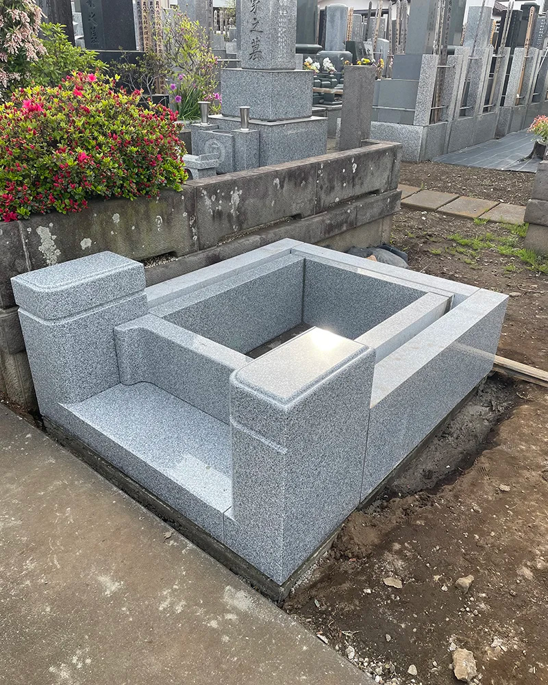 墓石の新規建立工事1