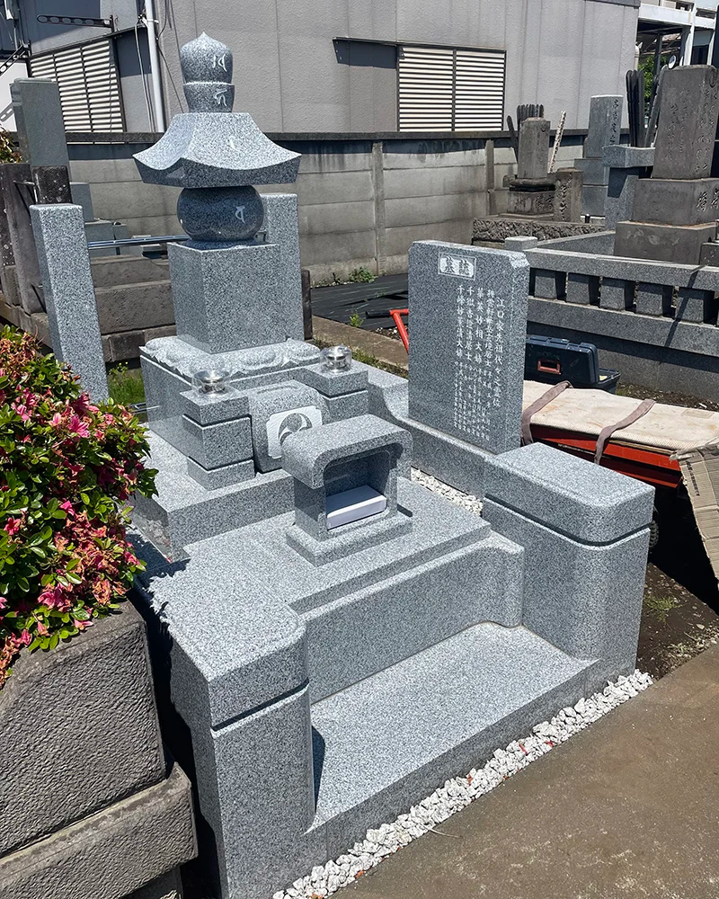 墓石の新規建立工事1