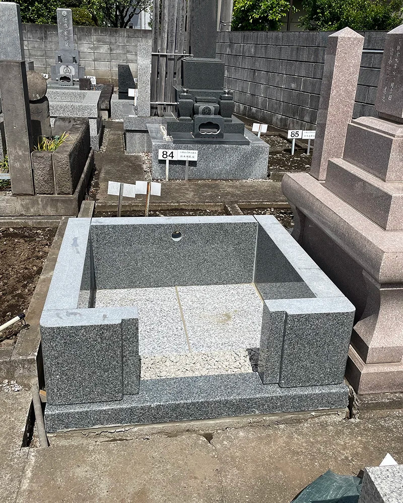 墓石の新規建立工事2