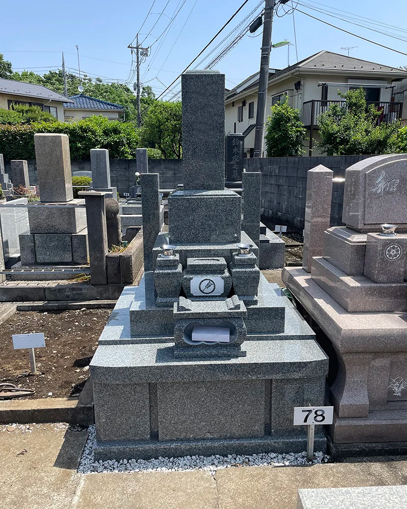 墓石の新規建立工事2